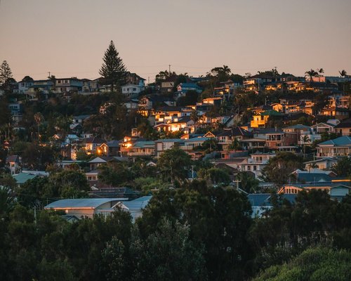 Contemporary urban lifestyle view in an Australian city setting